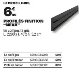 Brico Dépôt PROFILÉS FINITION NEVA offre