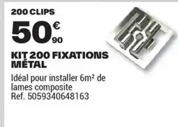 Brico Dépôt KIT 200 FIXATIONS MÉTAL offre