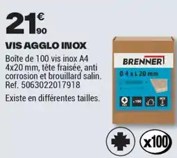 Brico Dépôt VIS AGGLO INOX offre