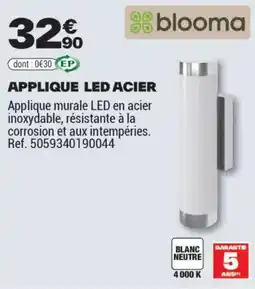 Brico Dépôt APPLIQUE LED ACIER offre