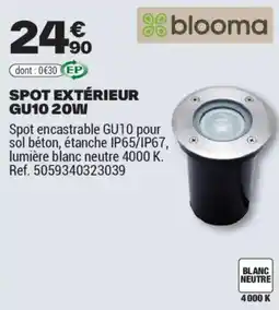 Brico Dépôt SPOT EXTÉRIEUR GU10 20W offre
