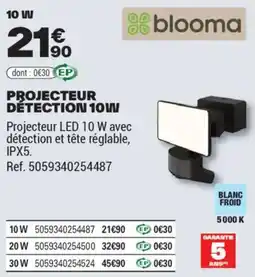Brico Dépôt PROJECTEUR DÉTECTION 10W offre