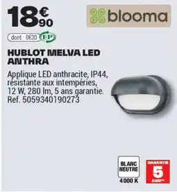 Brico Dépôt HUBLOT MELVA LED ANTHRA offre