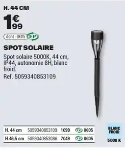 Brico Dépôt SPOT SOLAIRE offre