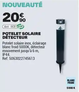 Brico Dépôt POTELET SOLAIRE DÉTECTEUR offre