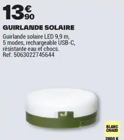 Brico Dépôt GUIRLANDE SOLAIRE offre