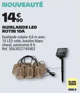 Brico Dépôt GUIRLANDE LED ROTIN 10A offre