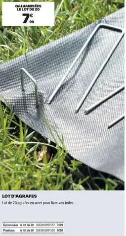 Brico Dépôt LOT D'AGRAFES offre