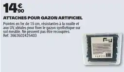 Brico Dépôt ATTACHES POUR GAZON ARTIFICIEL offre