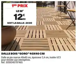 Brico Dépôt DALLE BOIS SORO offre