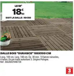 Brico Dépôt DALLE BOIS DURANCE offre