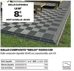 Brico Dépôt DALLE COMPOSITE "NEILIO" offre