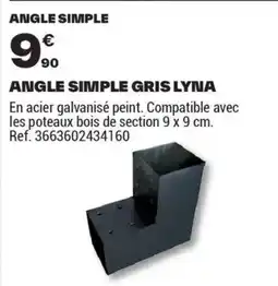 Brico Dépôt ANGLE SIMPLE GRIS LYNA offre