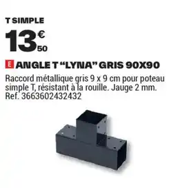 Brico Dépôt E ANGLET LYNA GRIS 90X90 offre