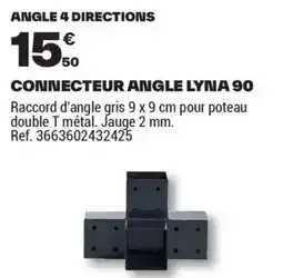 Brico Dépôt CONNECTEUR ANGLE LYNA 90 offre