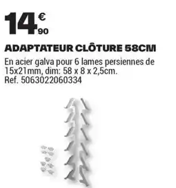 Brico Dépôt ADAPTATEUR CLÔTURE offre