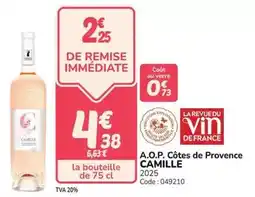 Promocash A.o.p. côtes de provence offre