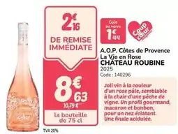 Promocash King - a.o.p. côtes de provence la vie en rose offre
