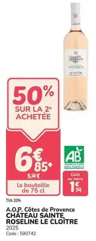 Promocash A.o.p. côtes de provence offre