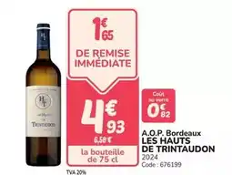 Promocash A.o.p. bordeaux offre