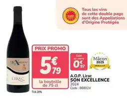 Promocash Tous - a.o.p. lirac offre