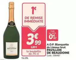 Promocash Brut - a.o.p. blanquette de limou offre