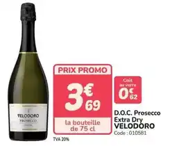 Promocash Velodoro - d.o.c. prosecco extra dry offre