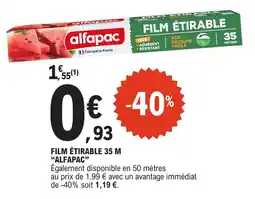 E.Leclerc Film étirable 35 m alfapac offre