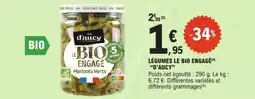 E.Leclerc Légumes le bio engagé d'aucy offre