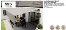 Brico Dépôt STORE BANNE MOTORISÉ SEMI-COFFRE offre