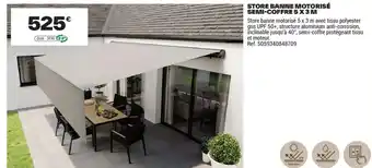 STORE BANNE MOTORISÉ SEMI-COFFRE