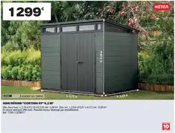 Brico Dépôt ABRI RÉSINE "CORTINA 97" 5,3 M² offre