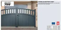 Brico Dépôt PORTAIL ALU BATTANT LUGO offre