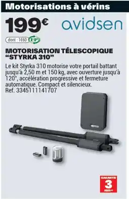 Brico Dépôt MOTORISATION TÉLESCOPIQUE STYRKA 310 offre