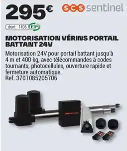 Brico Dépôt MOTORISATION VÉRINS PORTAIL BATTANT 24V offre