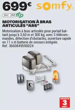 Brico Dépôt MOTORISATION À BRAS ARTICULÉS AR5 offre