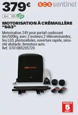 Brico Dépôt MOTORISATION À CRÉMAILLÈRE SG3 offre