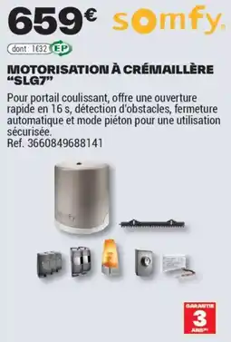 Brico Dépôt MOTORISATION À CRÉMAILLÈRE SLG7 offre