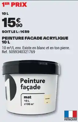 Brico Dépôt PEINTURE FACADE ACRYLIQUE offre