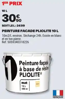 Brico Dépôt PEINTURE FACADE PLIOLITE offre