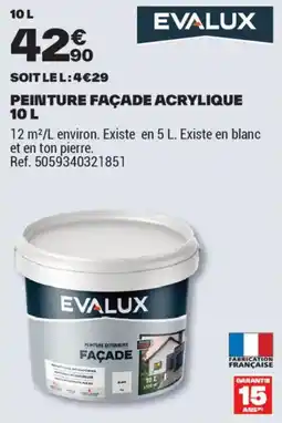 Brico Dépôt PEINTURE FAÇADE ACRYLIQUE offre