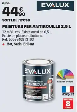 Brico Dépôt PEINTURE FER ANTIROUILLE offre