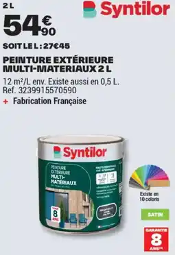 Brico Dépôt PEINTURE EXTÉRIEURE MULTI MATERIAUX offre
