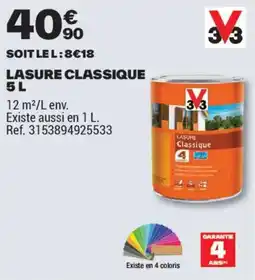 Brico Dépôt LASURE CLASSIQUE offre