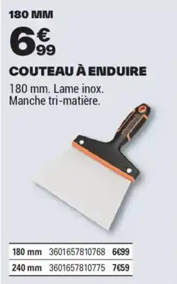 Brico Dépôt COUTEAU À ENDUIRE offre