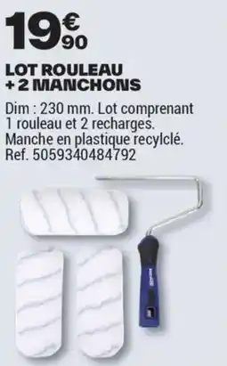 Brico Dépôt LOT ROULEAU +2 MANCHONS offre