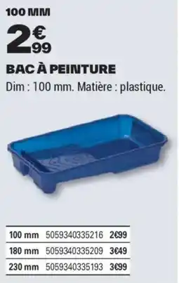 Brico Dépôt BAC À PEINTURE offre