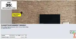 Brico Dépôt PLAQUETTE DE PAREMENT MADERA offre