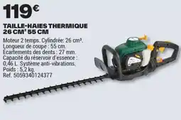 Brico Dépôt TAILLE-HAIES THERMIQUE 26 CM³ 55 CM offre