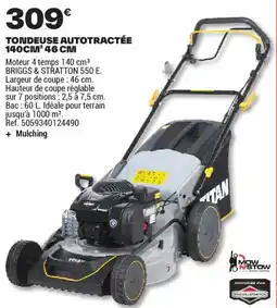 Brico Dépôt TONDEUSE AUTOTRACTÉE 140CM³ offre